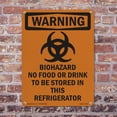 thumbnail image 5 of Biohazard With Symbol OSHA WARNING Rigid Plastic Sign 18 Inch x 12 Inch - 10 Pack, 5 of 8