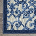 thumbnail image 7 of 5â€™ x 8â€™ Gray and Blue Indoor Outdoor Area Rug, 7 of 7