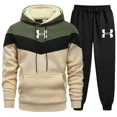 thumbnail image 2 of Conjuntos de chándales de otoño e invierno para hombre, Sudadera con capucha de manga larga + Pantalones para correr, trajes deportivos de dos piezas para correr, ropa deportiva informal, 2 of 4