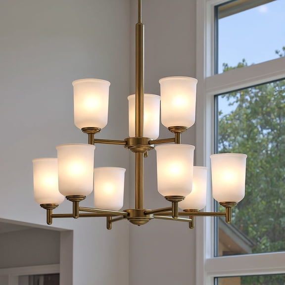 Luxury New Traditional Chandelier, Natural Brass, UKC20191