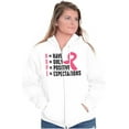 thumbnail image 4 of Breast Cancer Have Hope Pink Ribbon Zip Hoodie Sweatshirt Women Brisco Brands S, 4 of 6