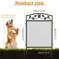 thumbnail image 3 of Wisfor 5 Metal Panel Garden Fence Pet Dog Playpens Edging Fencing with Lockable Gate, 23.6x43.3inch, 3 of 10