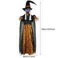 thumbnail image 3 of ​​GiLiling 70" Animatronic Hanging Witch Halloween Prop​​ | Life-Size Hanging Decor with Voice/Sound Effects & LED Lighting for Indoor/Outdoor Haunted House Productions, 3 of 9