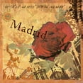 thumbnail image 2 of Art Licensing Studio 15x15 Gold Ornate Wood Framed with Double Matting Museum Art Print Titled - Latitude and Longitude Travel to Madrid, 2 of 4