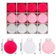 thumbnail image 3 of 12 bolas navideñas de terciopelo de 8 cm, adornos de bolas de plástico para árbol de Navidad, adornos colgantes decorativos para árbol de Navidad, 3 of 5