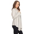 thumbnail image 4 of Women's Casual Long Sleeve Drape Front Open Jacket Cardigan, 4 of 7