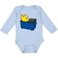 thumbnail image 3 of Inktastic Dumpster Fire Boys or Girls Long Sleeve Baby Bodysuit, 3 of 5