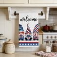 thumbnail image 2 of 4th of July Kitchen Towels, 4th of July Decor for Kitchen, Gnome Independence Day Dish Towels, Patriotic Memorial Day Hand Towel for Bathroom, 16x24in, 2 of 6