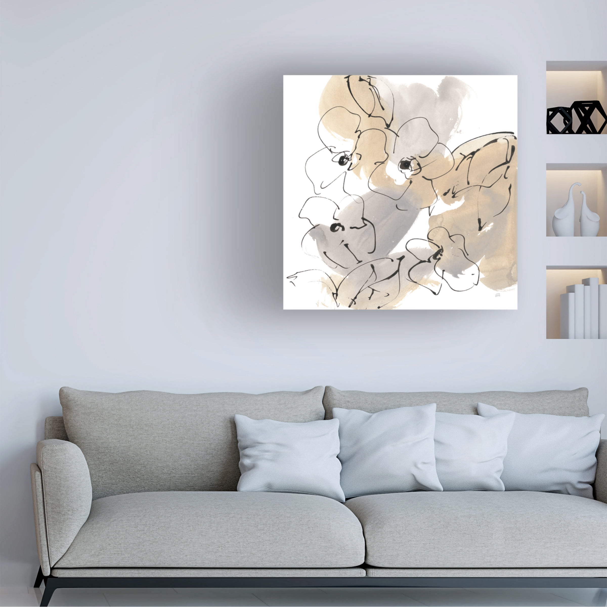 Chris Paschke 'Original Neutrals I' Canvas Art