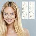 thumbnail image 4 of Unique Bargains 2 Pcs Waterproof Freckles Stickers QT-0154 Face Tattoo for Costume Parties Gold Tone Water Film Paper PET Film, 4 of 5