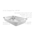 KitchenDance Disposable Colored Aluminum Oblong Pan with Lid 4 Pounds