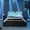 Grey, variant on PureDashio Full Size Gaming Bed Frame with Hydraulic Storage, LED Light Strip and PU Upholstered Headboard, Metal Slat Support, No Box Spring Needed, Purple