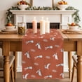thumbnail image 2 of Table Runner 70 Inches Long for Kitchen Dining, Burnt Orange Spring Easter Dresser Scarf Farmhouse, Dining Table Decorations for Wedding/Parties, Cute Bunny Botanical 13 x 70 In, 2 of 8