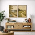 thumbnail image 2 of Framed Canvas Print Vintage Country Landscape Wall Art Set of 2 Modern Farmhouse Decorative for Living Room Bedroom - 24"x36"x2 NATURAL, 2 of 8
