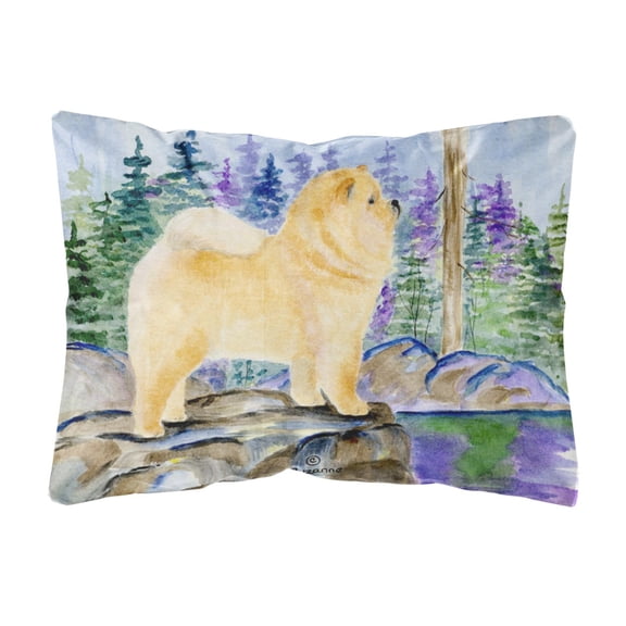 Carolines Treasures SS8003PW1216 12 x 16 in. Chow Chow Decorative Indoor & Outdoor Fabric Pillow