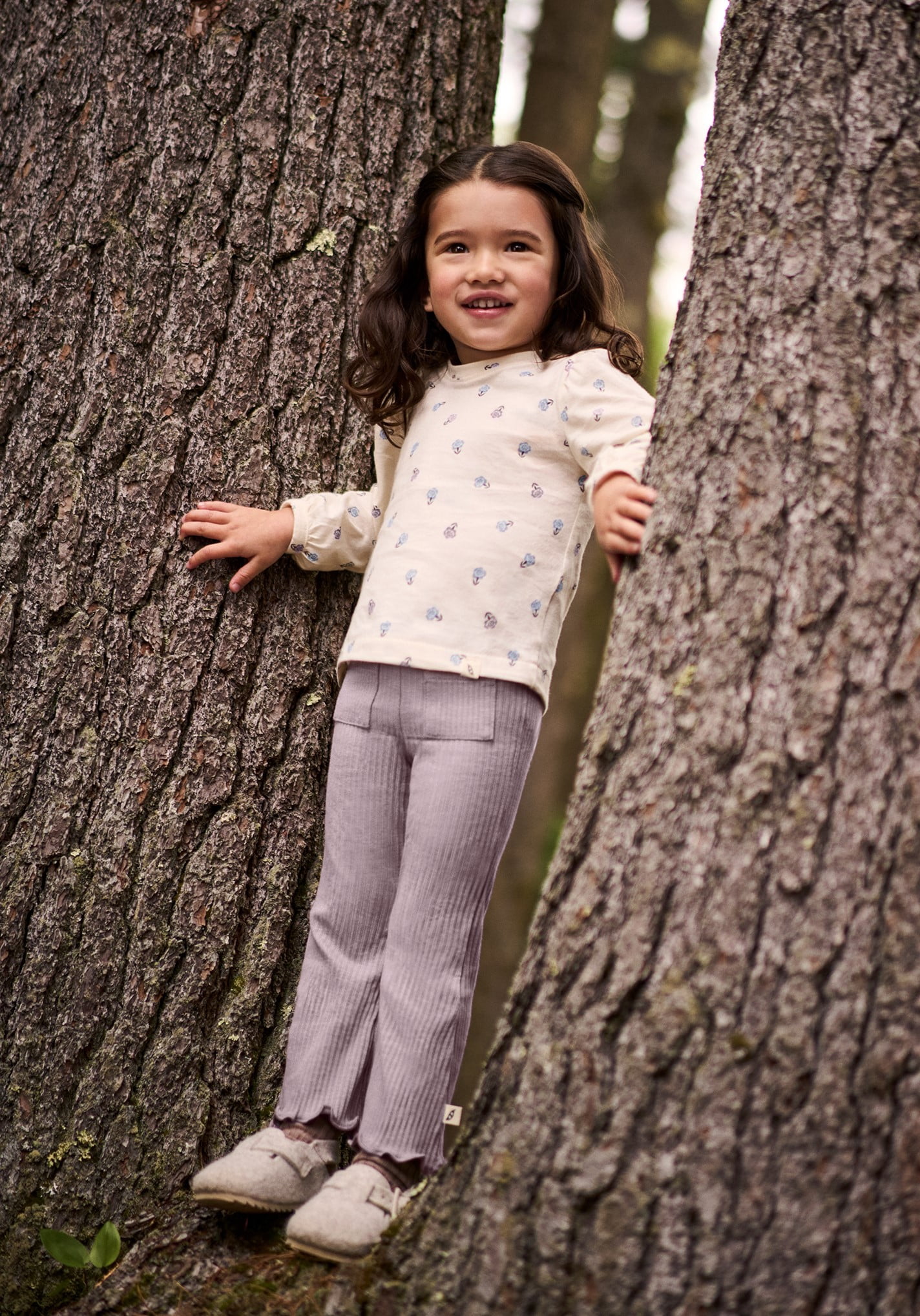 easy-peasy Toddler Girl Rib Flare Leggings, Sizes 18M-5T