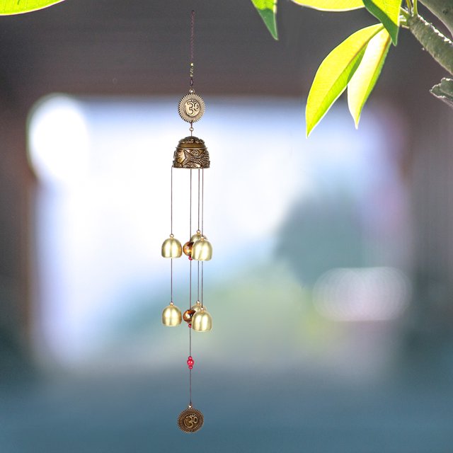 Feng Shui Home Decor Bronze Color Bells, Home Decor, Family for Friend ANGGREK Otros