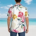 thumbnail image 6 of Kll Men'S Hawaiian Shirt Short Sleeve Button Down Beach Shirts-Colorful Flowers, 6 of 8