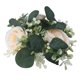 thumbnail image 3 of Anillo de vela, portavelas pequeño de 9,8 pulgadas, decoración de regalos, coronas artificiales, corona de granja verde para bodas, fiestas de champán, 3 of 9
