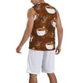 thumbnail image 5 of Rocae Sloths Need More Coffee for Men's Basketball Jersey Lightweight and Breathable Athletic Tank Top,Quick-Drying Sports Jersey Small, 5 of 9