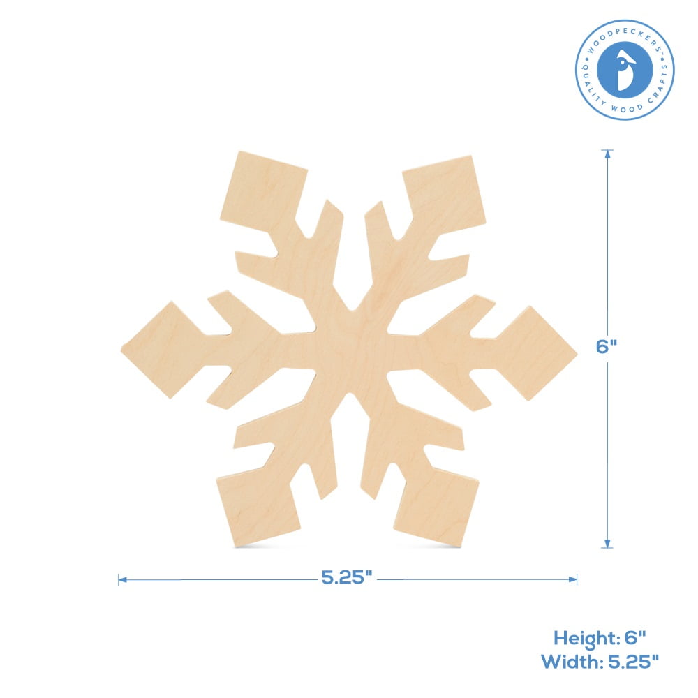 Best Online Unfinished Paintable Wooden Snowflake Cutouts