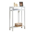 thumbnail image 4 of Kings Brand Furniture Bisbee Wood Console Table with 2 Open Storage Shelves (White), 4 of 6