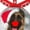 German Shepherd, variant on Christmas Tree Blinking Hanging Ball Ornament Animals, Rudolph, Size: One Size, D&D Distributing