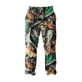 thumbnail image 6 of Havenx Mens Flannel Pajama Pants Camouflage Print Straight-Fit Pants with Pockets Flannel Elastic Waist Pajama Bottoms Comfort Sleep Lounge Novelty Loose Clothes,Light Green M, 6 of 6