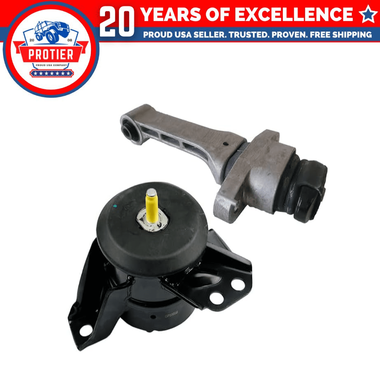 Fits 2016-2018 Hyundai Tucson 1.6L 2.0L Motor & Torque Strut Mount 2PC | 10058 10025