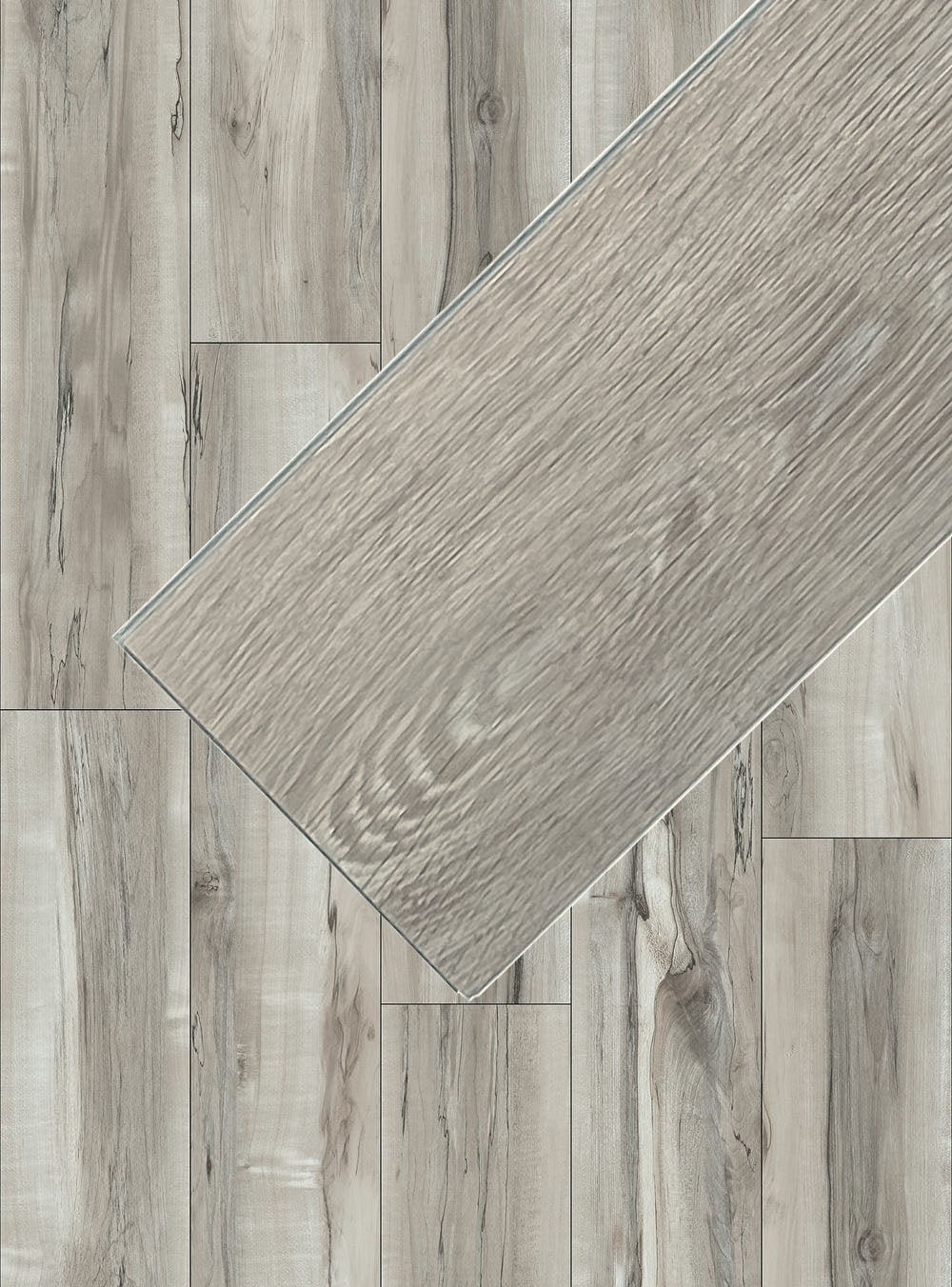 Paris (Coastal Gray) 20 MIL Wear Layer 5.5mm Thick x 9 in. W x 60 in. L Click Lock Waterproof Luxury Vinyl Plank Flooring with IXPE (30.18 sqft/case)