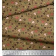 thumbnail image 3 of Soimoi Cotton Voile Fabric Anchor Hook,Shell & Starfish Ocean Print Sewing Fabric Yard 42 Inch Wide, 3 of 3