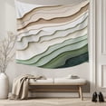 thumbnail image 5 of Sage Green Ombre Tapestry for Bedroom Wall Hanging Tapestry, Modern Abstract Geometric Art Ceiling Backdrop Tapestries Poster Blanket Wall Decor for Teens Room Living Room Dorm 39" x 59", 5 of 8