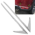 thumbnail image 4 of Rear Fog Lamp Covers, Anti Scratch Bright Silver 2pcs Tail Fog Light Bezel Frame ABS Protective  For Car, 4 of 8