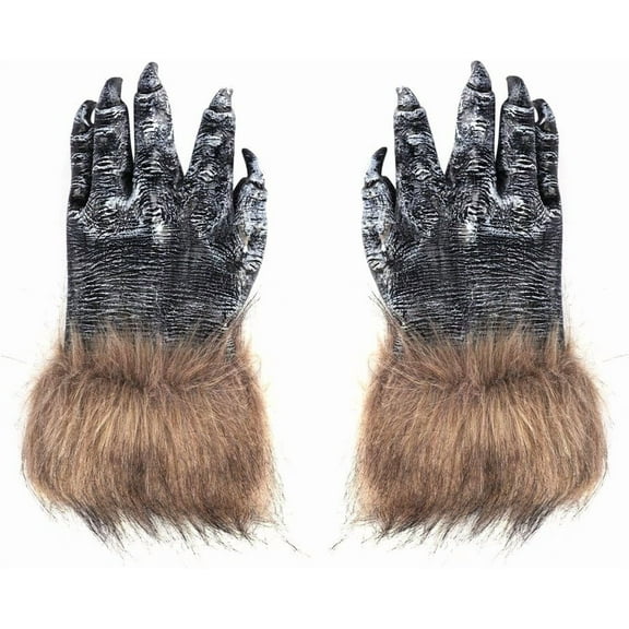 Unisex Adults Animal Paw Claw Gloves - Werewolf Claws, Thick Plush Furry Gloves For Halloween, Christmas, Cosplay & Warm Winter Wear