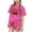 Hot Pink, variant on Girls Summer Outfit Sets 2 Piece, Crew Neck Soft Short Sleeve Kids' Clothing Sets Beige Size 10-12
