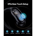 thumbnail image 5 of Ear Buds Wireless Earbuds 96hrs Playback Bluetooth Headphones IPX7 Waterproof Stereo Bass Over-Ear Earphones with Earhooks Microphone LED Battery Display for Sports/Workout/Gym/Running Black, 5 of 7