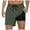 Army Green, variant on ohmzyzo Mens Swim Trunks with Compression Liner 9 Inch Bathing Suits Quick Dry Board Shorts Summer Swimsuit with Pocket