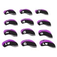 thumbnail image 1 of 12PCS  Club Head Covers, Neoprene Iron Protective Headcover Scratch Proof  Club Head Protector for Outdoor, 1 of 8