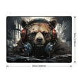 thumbnail image 2 of Area Rugs For Living Room Decor - Urban Bear With Headphones Soft Anti Slip Throw Washable Rugs 5x7 For Bedroom, Indoor Carpet For Bedroom Living Room 80x58In, 2 of 7
