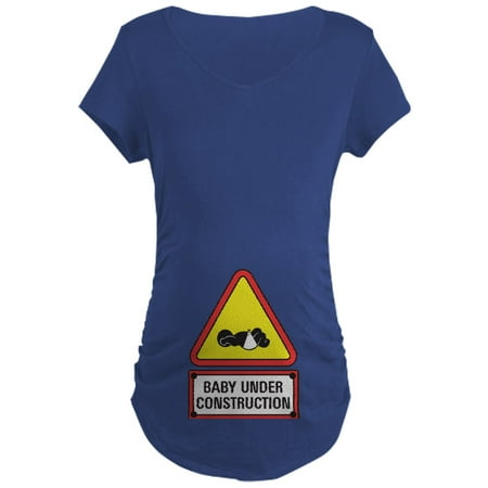 

CafePress - Baby Under Construction Maternity Dark T Shirt - Maternity Dark T-Shirt