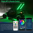 thumbnail image 5 of AUTOXBERT 2PCS 3FT RGB LED Whip Light DIY Chasing Patterns Antenna Lighted Whips ATV UTV, 5 of 9