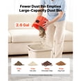 thumbnail image 5 of 2.6 Gal 2.5 horsepower convenient Dry Shop Vac, 800W, 1.25"x4ft Hose, 9.2ft Cord, Nozzles for Home Garage Jobsite, Black/Orange, 5 of 12