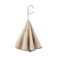 thumbnail image 2 of kusrkot Inverted Reversing Upside Down Umbrella Windproof Large Sun Protection Folding Wear Resistant Waterproof Practical Double Layer Beige, 2 of 9