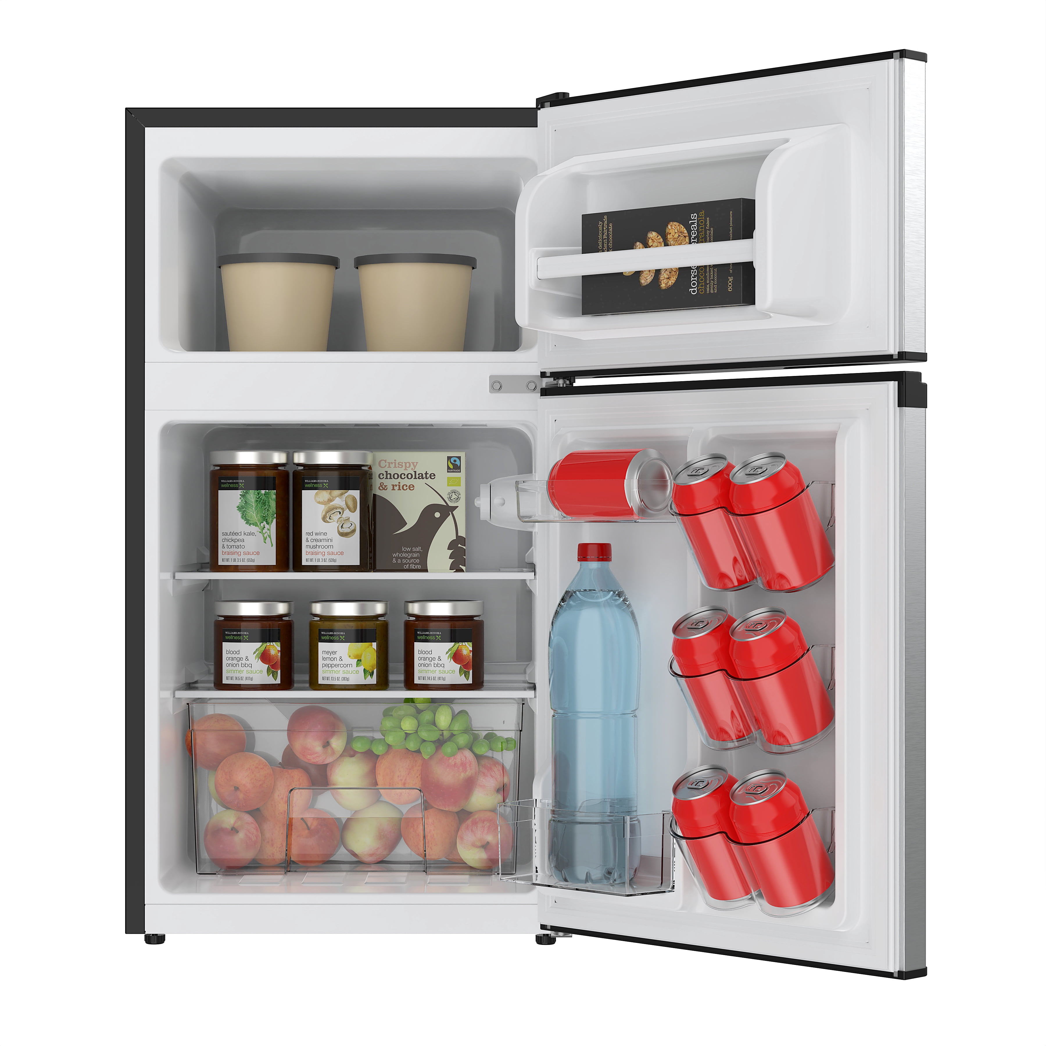 Frigidaire 3.2 Cu. Ft. 2 Door Compact Refrigerator, Stainless Steel