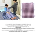 thumbnail image 3 of Positioning Bed Pad with Handles, Waterproof Transfer Sheet, Reusable Incontinence Patient Lift Bed Pad, Lifter Sheet for Turning, Lifting & Repositioning, 3 of 7