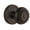 Bronze, variant on Grandeur Parthenon Door Knob with Georgetown Plate