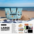 thumbnail image 5 of Balery Let's Go on an Adventure Beach Travel Bag - Water-Resistant, Large Capacity Lightweight Tote with 7 Pockets for Women and Men - Perfect for Beach, Pool, Gym, and Travel, 5 of 7