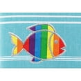 thumbnail image 5 of Authentic Hotel and Spa  100% Turkish Cotton Lucky Sparkling Rainbow Fish Pestemal Beach Towel Grey, 5 of 5