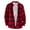 Red, variant on Dpytoraw Men's Slim Fit Long Sleeve Plaid Casual Shirt / Youth Fashion Long Sleeve Shirt Men’s Work Shirts
