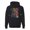 Black, variant on Colorful Cat Portrait | Cat Lover Owner | Dean Russo Art Animal Lover Unisex Hoodie Sweatshirt, Fuschia, XL
